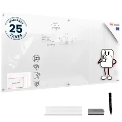 Sklenená nemagnetická tabuľa TRANSPARENTNÁ 200×100 cm
