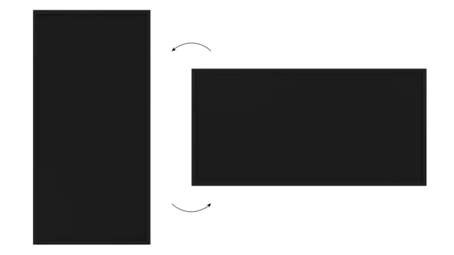 Černá křídová tabule 120×60 cm – ČERNÝ dřevěný rám ECO