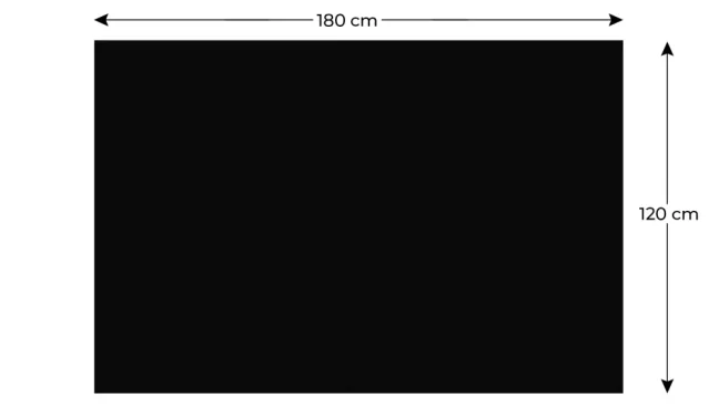 Bezrámová magnetická kriedová tabuľa magnetický panel SLIMboard 180x120 cm