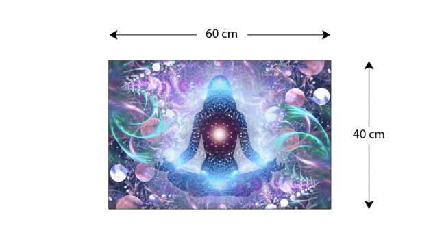 Sklenená magnetická tabule- dekoratívne obraz JOGA ZEN LOTOS 60x40 cm
