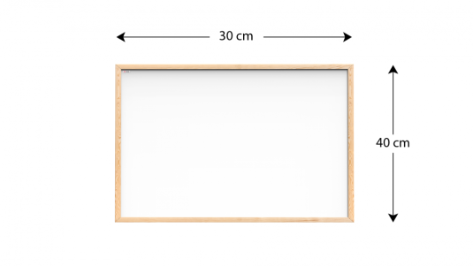 Allboards biela magnetická tabuľa 30x40 cm