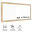 Magnetická tabuľa PREMIUM 200x100 cm v ráme vo farbe duba