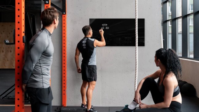 Skleněná magnetická tabule 120x60 cm ALLboards CLASSIC - ČERNÁ