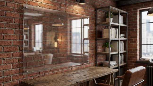 Skleněná nemagnetická tabule TRANSPARENTNÍ 120×90 cm