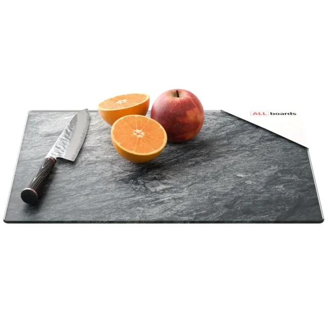 Sklenená doska na krájanie GRANIT / SKALA / KAMEŇ 30 × 40 cm – kuchynská doska, ochranná doska, sklenený podnos