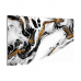 Skleněná magnetická tabule- dekorativní obraz ZLATO BÍLÝ MRAMOR 90x60 cm