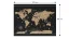 Allboards magnetická bezrámová kovová tabuľa s potlačou 120x90cm – mapa sveta