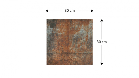 Sklenená magnetická skrinka na kľúče 30x30 cm – korózia