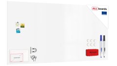 Magnetická tabuľa SLIMboard bezrámová zmazateľná za sucha 240x120 cm