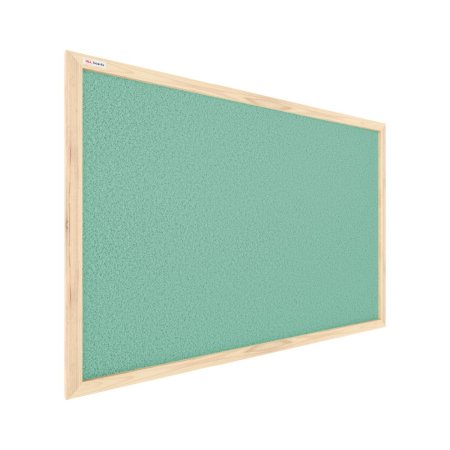 ALLboards korková tabule v dřevěném rámu 90x60 cm- MINT