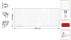 Magnetická tabuľa 250x100 ALLboards PREMIUM