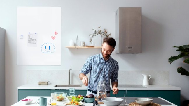 Magnetická tabuľa SLIMboard bezrámová zmazateľná za sucha 120x90 cm