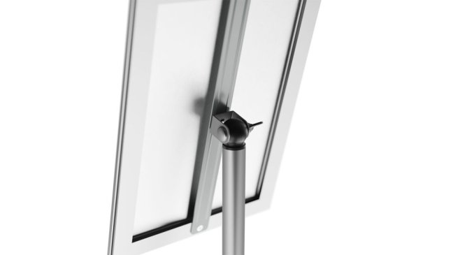 Reklamní stojan A4 se stříbrným hliníkovým rámem - MENU