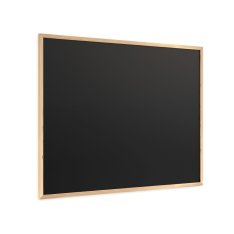 Černá křídová tabule 100x80 cm, dřevěný rám, ECO