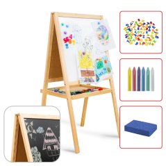 Dětská oboustranná tabule - křídový a magnetický povrch 120 cm