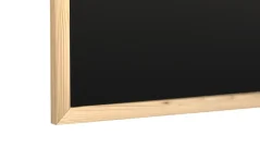 Čierna kriedová tabuľa 120×60 cm – drevený rám ECO