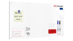 Magnetická tabule SLIMboard bezrámová smazatelná za sucha 60x30 cm + PŘÍSLUŠENSTVÍ ZDARMA