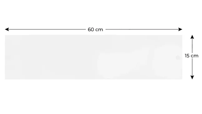 Magnetická tabule SLIMboard bezrámová smazatelná za sucha 60x15 cm