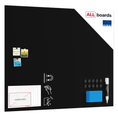 Bezrámová magnetická kriedová tabuľa magnetický panel SLIMboard 150x120 cm + PRÍSLUŠENSTVO ZADARMO