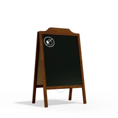 Reklamní áčko s křídovou tabulí 100x50 cm- ozdobný horní rám