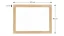 Magnetická tabule PREMIUM 120x90 cm v rámu v barvě dubu