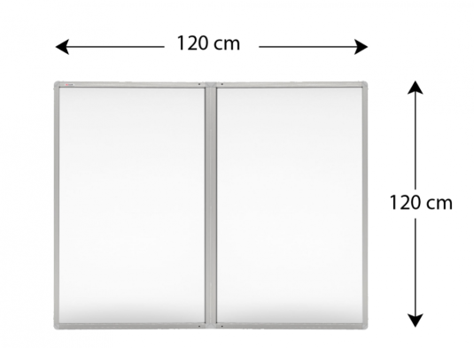 Magnetická vitrína v hliníkovém rámu - 120x120cm