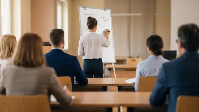 Flipchart sucho-stíratelný magnetický 90×60 cm – stříbrný