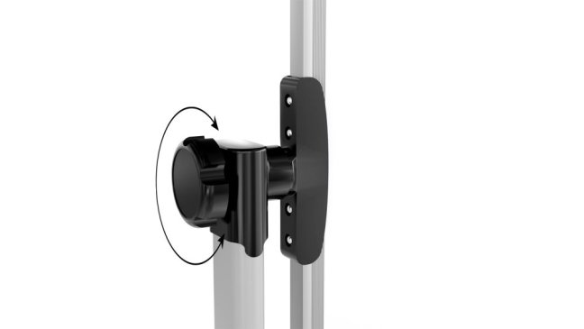 Mobilní tabule TM Idea, oboustranná, otočná, za sucha stíratelná, magnetická, 120x90 cm – řada FLEX
