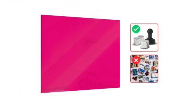 Magnetická sklenená tabuľa  Magenta madness   90x60  cm