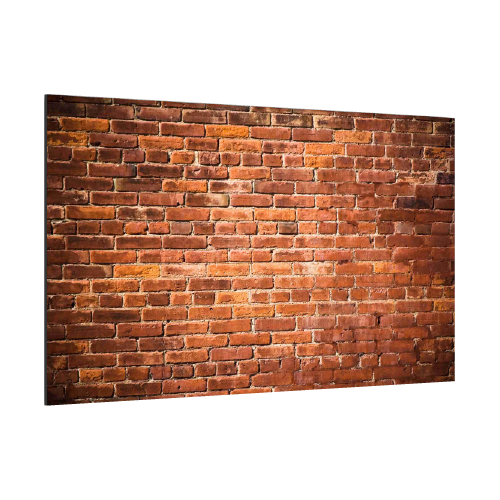Sklenená magnetická tabule- dekoratívne obraz TEHLOVÁ MÚR 60x40 cm