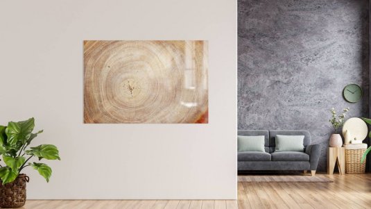 Skleněná magnetická tabule- dekorativní obraz DŘEVO 90x60 cm