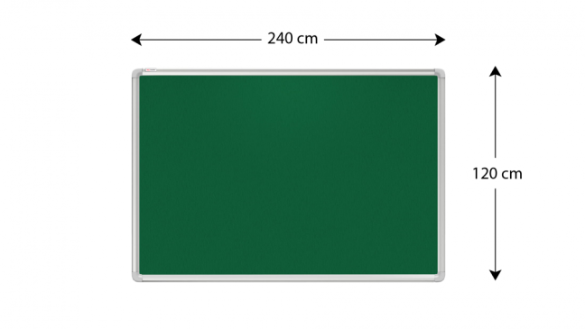 Allboards textilní nástěnka 240x120 cm (zelená)
