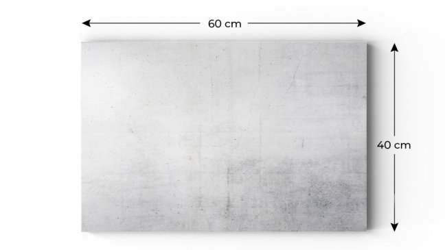 Magnetická tabule METALboards cement 60x40 cm