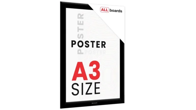 Plakátový rám A3 OWZ – černý, zacvakávací