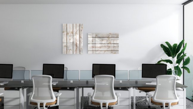 Magnetická tabuľa METALboards biela prkna 60x40 cm