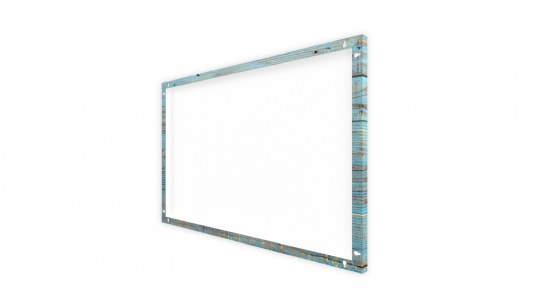 Allboards magnetická bezrámová kovová tabuľa s potlačou 60x40cm - modrá retro vintage