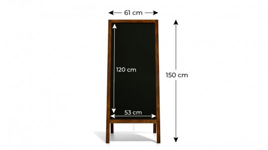 Allboards Reklamní áčko s křídovou tabulí 150x61cm - voděodolné