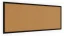 Korková tabuľa 100x40 cm lakovaný drevený rám ČIERNY