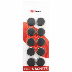 Magnet na tabule 20 mm - čierná