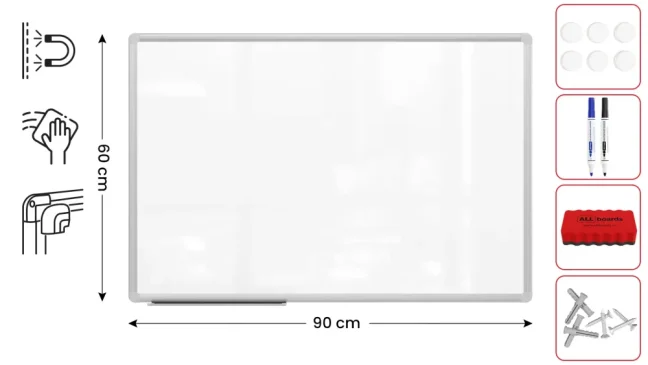 Magnetická tabuľa 90x60 ALLboards PREMIUM