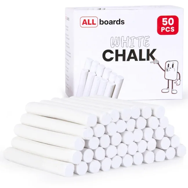 Křída na tabule – sada 50 kusů, bílá