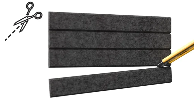Filcové panely na zeď 120×80 cm tmavě šedé