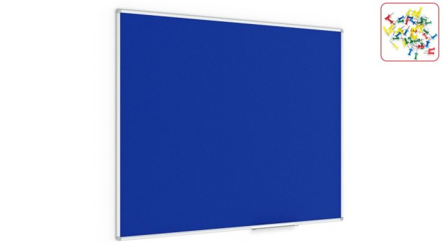 Allboards textilní nástěnka 150x120 cm (modrá)