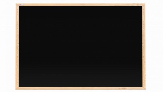 Černá křídová magnetická tabule v dřevěném rámu 90x60 cm + MSMIX30+K6 ZDARMA