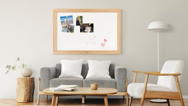 Magnetická tabule PREMIUM 150x100 cm v rámu v barvě dubu
