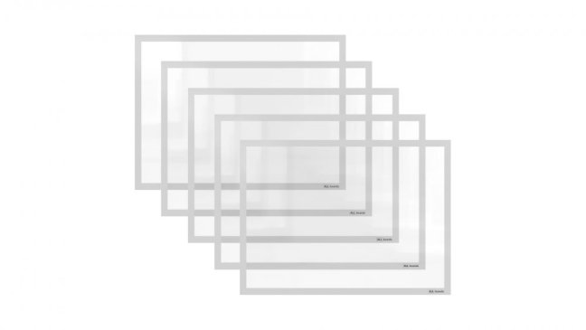 Magnetická kapsa na papier A4 - bielá- sada 5 kusů