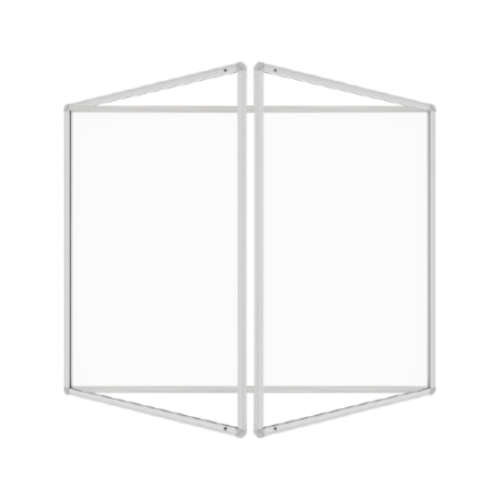 Magnetická vitrína v hliníkovom ráme - 120x120cm