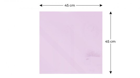 Magnetická skleněná tabule Queen lilac 45x45 cm