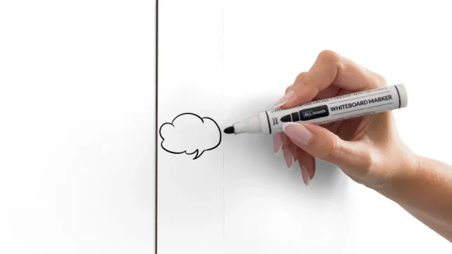 Magnetická tabuľa SLIMboard bezrámová zmazateľná za sucha 60x5 cm