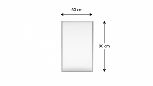 Magnetická vitrína v hliníkovém rámu - 90x60 cm